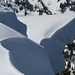 A huge snow cornice