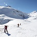 <b>Alp Sunnsbiel.<br />Oggi il Maighelspass è molto frequentato dagli sci escursionisti che desiderano fare la traversata “Gemsstock – Vermigelhütte – Maighelshütte”</b>.