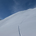 Zwischenabfahrt zum Plaun da li Cüni: die ersten Schwünge mit den neuen Ski (Atomic Aspect)