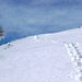 Abstieg vom Covreto - angenehmer Schnee