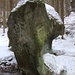 Im Weißbachtal, sichelförmig erodierter Felsen