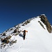 Xavi auf dem leichten Südgrat zum Gipfel vom Golegghorn 3077m.