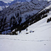 Blick hinuter zur Alphütte auf 1750m und das Aermighorn (ev. gibt es für mich 2011 ein zweiter Versuch)