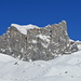 Carschinahütte mit imposantem Hintergrund, der Drusenfluh