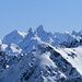 Zoom in die wilden Gipfel der Silvretta, vom Schafberg gesehen<br />Im Vordergrund der Schollberg mit seinen zwei Gipfeln