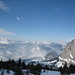 Blick über das dunstige Toggenburg am "Schmutzigen Dunstig"  ;-)