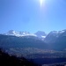 Blick übers Tal zu den Bergen im Simplongebiet