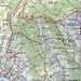 rot unser Weg, violet der ursprünglich geplante "alte Rigiweg"