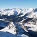 Blick vom Hüreli zum Seehorn mit Davos im Hintergrund