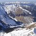 Tiefblick zur Fallerscheinalpe; Blick zur Tauberspitze. Hinten am Horizont das Gaishorn(Allgäuer Alpen)