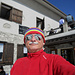 escursionista felice