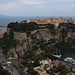 Blick vom Jardin Exotique auf Monaco Ville das zwischen zwei Häfen gelegen ist.