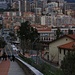 Auf dem Weg zur Altstadt Monaco Ville sieht man direkt auf die dicht aneinader gebauten Hochhäuser von La Condamine. Monaco hat weltweit die höchste Einwohnerdichte aller Länder, hier wohnen 16236 Einwohnern pro Quadratkilometer!