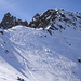 links die Hintere Grinbergspitze(2884m), auch Kristallner genannt; in der Mitte/rechts unser Gipfel