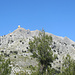 Blick hoch zum Puig Major, dem höchsten Gipfel Mallorcas