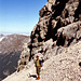 Der Felskopf ist umrundet - ab jetzt nur noch Karwendelschotter bis zum ersten Gipfel.