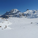 Rückblick auf die Engstligenalp: Im Hintergrund der Lohner.