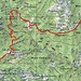 Ungefähre Route Pientina - Pianello - Sella - Ör Piatto - Monte di Dentro - Capanna Mognone