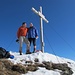 ..... und dann haben wir es geschafft. das Gipfelkreuz der Lorenzispitze ist erreicht.