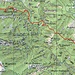 Ungefähre Route Pientina - Alpe del Fo - Rio Sementina - Calarescia - Morisciolo - Mognone