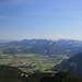 Blick von der Hochsalwand hinüber zu den Chiemgauer Alpen
