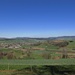 Rückblick kurz vor dem höchsten Punkt des Oberhallauerberges auf Schleitheim.