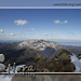 Sonnenuhr und Matagalls im Hintergrund<br />Solar clock and Matagalls in the background<br />Reloj solar y Matagalls en el fondo