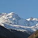 Rückblick zum Breithorn und Klein Matterhorn
