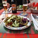 das reichhaltige Salatbuffett ist im Preis inbegriffen, so konnten wir nicht widerstehen!
