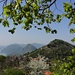Etwas oberhalb von Brè - der Monte San Salvatore taucht links vom Monte Brè auf.