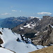 Gipfelpanorama Alvier - Blick nach W: Sichelchamm & Gamsberg, dahinter die Churfirsten