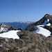 Fellhorn, Kanzelwand und Hammerspitze, am Horizont das Nebelhornmassiv