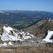 Kuhgehrenspitze und Kanzelwand Bergstation, ganz rechts die noch präparierte Skiabfahrt
