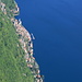 Die nördliche italienische Küste des Lago di Lugano in Richtung Porlezza, gesehen vom Sasso Rosso