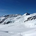 Start beim Jungfraujoch - Das morgige Gipfelziel ist bereits in Sicht...