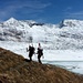 Fussaufstieg zum Mittelaletschgletscher, im Hintergrund Eggishorn und Bettmerhorn