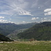 Panorama verso il bellinzonese dall'Alpe Domàs 