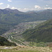 Panorama verso il bellinzonese dall'Alpe Domàs