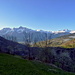 Blick nach Süden mit dem Monte Emilius über Aosta.