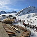 <b>La terrazza del Ristorante - Pitztaler Gletscher (2840 m) - St. Leonhard/Pitztal</b>.
