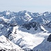 <b>La Braunschweigerhütte (2759 m) vista dall'Hinterer Brunnenkogel (3438 m)</b>.