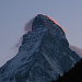 Das Matterhorn im Abendglühen