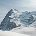 Blick auf den Eiger (3970m) bei der Fahrt auf die Kleine Scheidegg