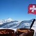 Aletschhorn (4193m) und unser selbst gekochtes Mittagessen! ;-)