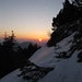 Auch wenn es für den Sonnenaufgang nicht ganz auf den Gipfel gereicht hat, schön war's allemal!