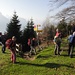 los geht's - nach der Bahnanfahrt auf Timpel, dem Gottertli zu