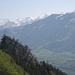 Blick von Obertimpel auf die Stockflue und die Berge im [u MaeNi]Reich im Hintergrund. Der Chaiserstock steht für dieses Jahr auf dem Programm