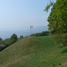 Bandiera svizzera sul Caviano.