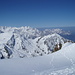 Finsteraarhorn, Lauteraarhorn und Wetterhorngruppe vom Gipfel aus