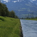 Looking upstream the Linth channel - with Mürtschen 